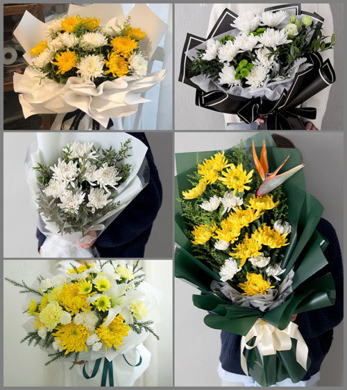 江苏泰州泰兴市分界镇赵庄村白事花束代送